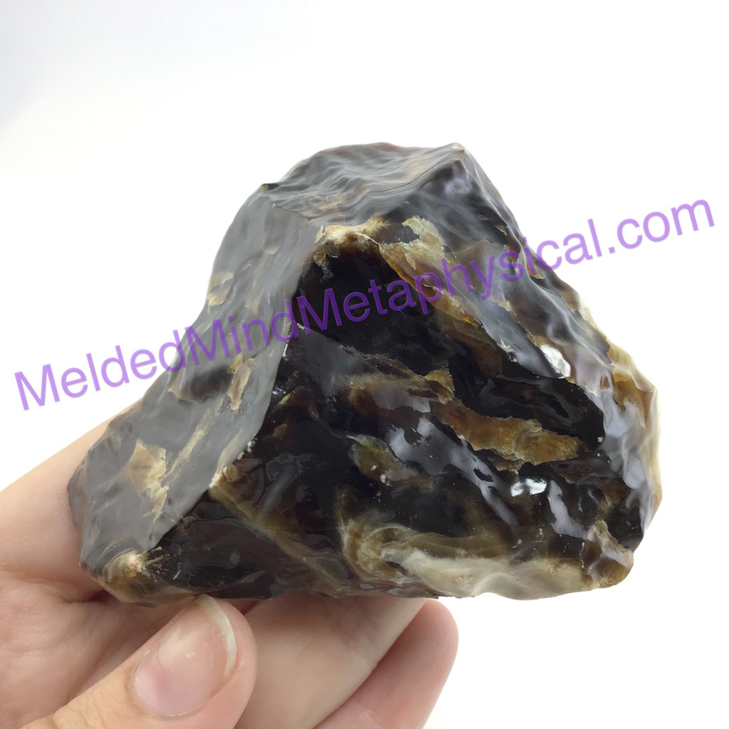MeldedMind Chocolate Calcite Specimen 2.98in Pakistan Natural Brown Crystal 097