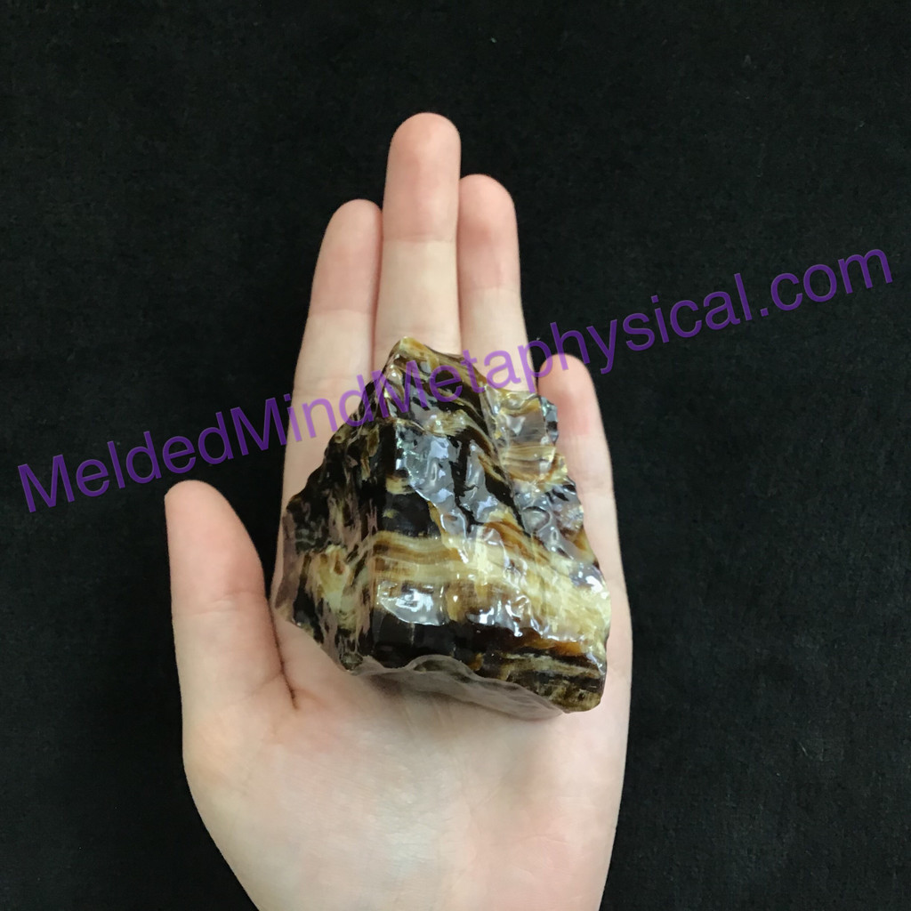 MeldedMind Chocolate Calcite Specimen 3.08in Pakistan Natural Brown Crystal 101