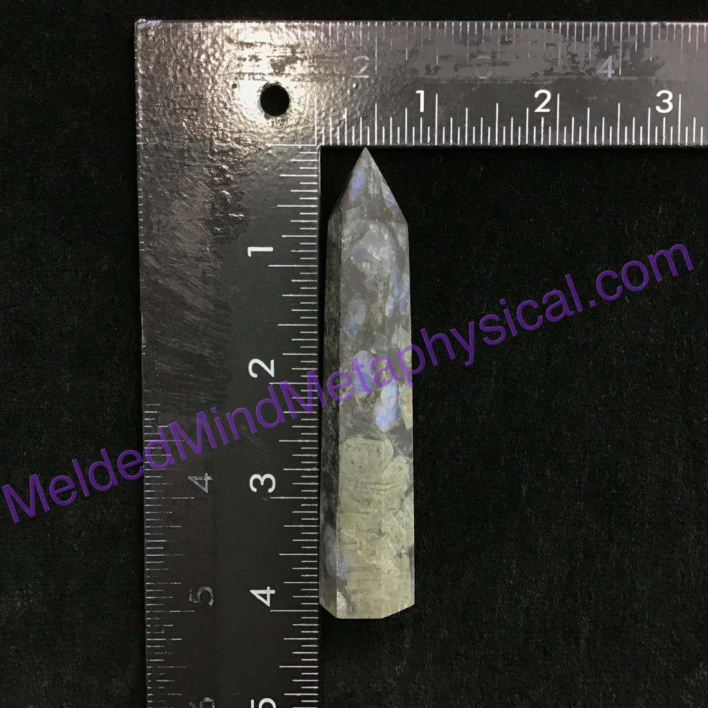MeldedMind851 Que Sera Sera Obelisk 95mm Llanite Metaphysical Crystal Decor