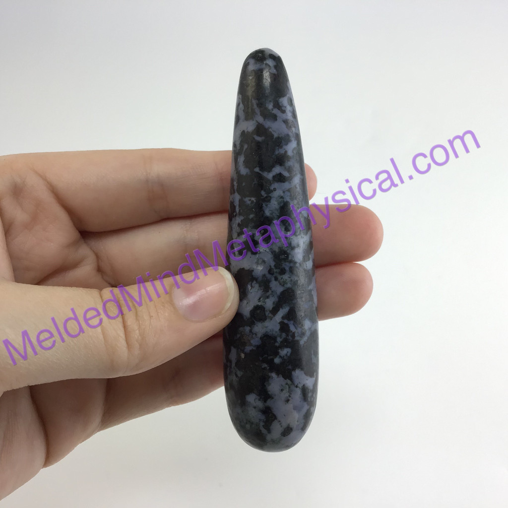 MeldedMind488 Gabbro Massage Therapy Wand 89mm Metaphysical Holisitic Crystal