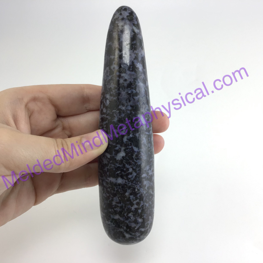 MeldedMind480 Gabbro Massage Therapy Wand 139mm Metaphysical Holisitic Crystal