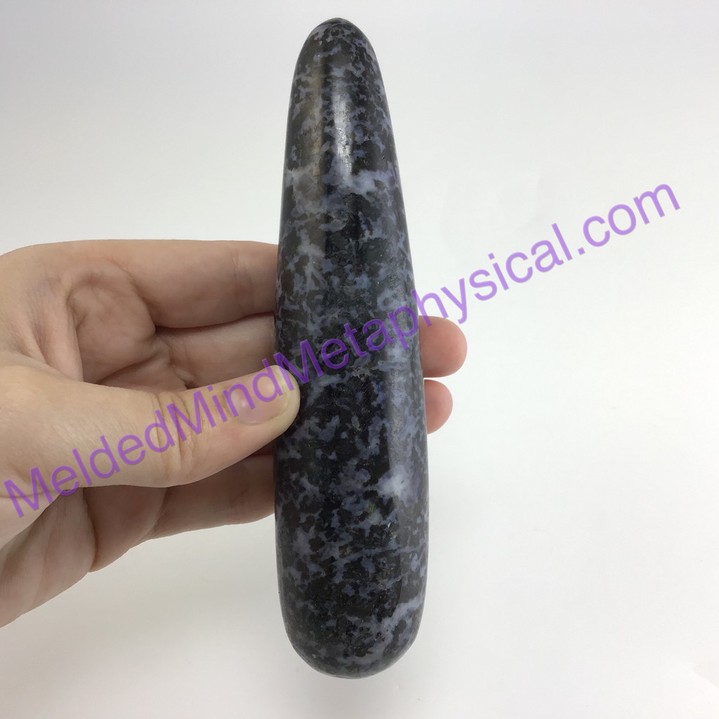 MeldedMind480 Gabbro Massage Therapy Wand 139mm Metaphysical Holisitic Crystal