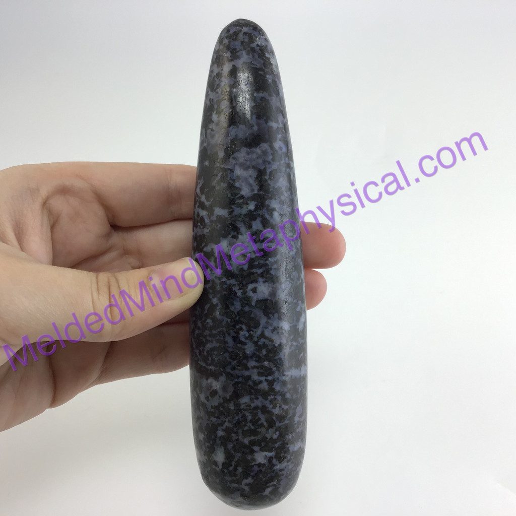 MeldedMind480 Gabbro Massage Therapy Wand 139mm Metaphysical Holisitic Crystal