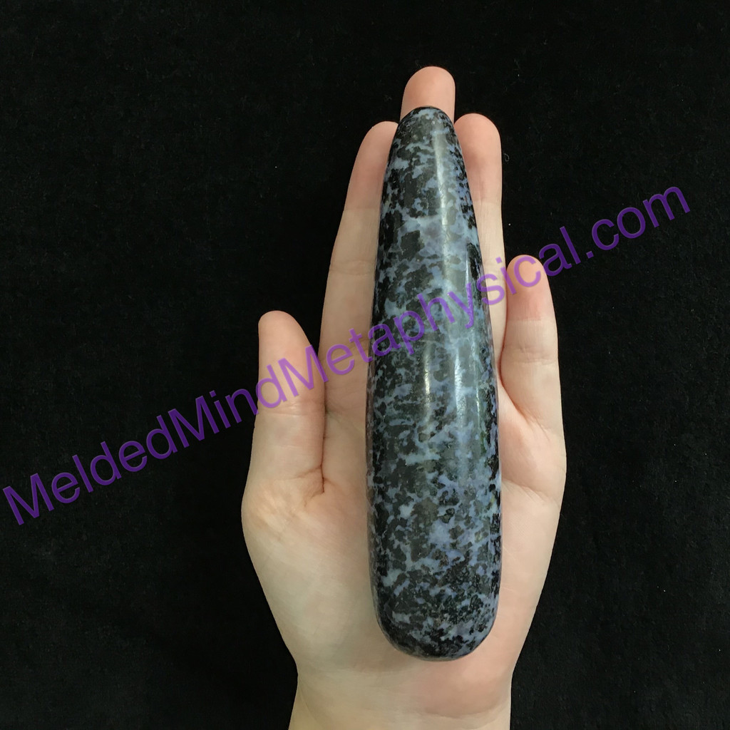 MeldedMind480 Gabbro Massage Therapy Wand 139mm Metaphysical Holisitic Crystal
