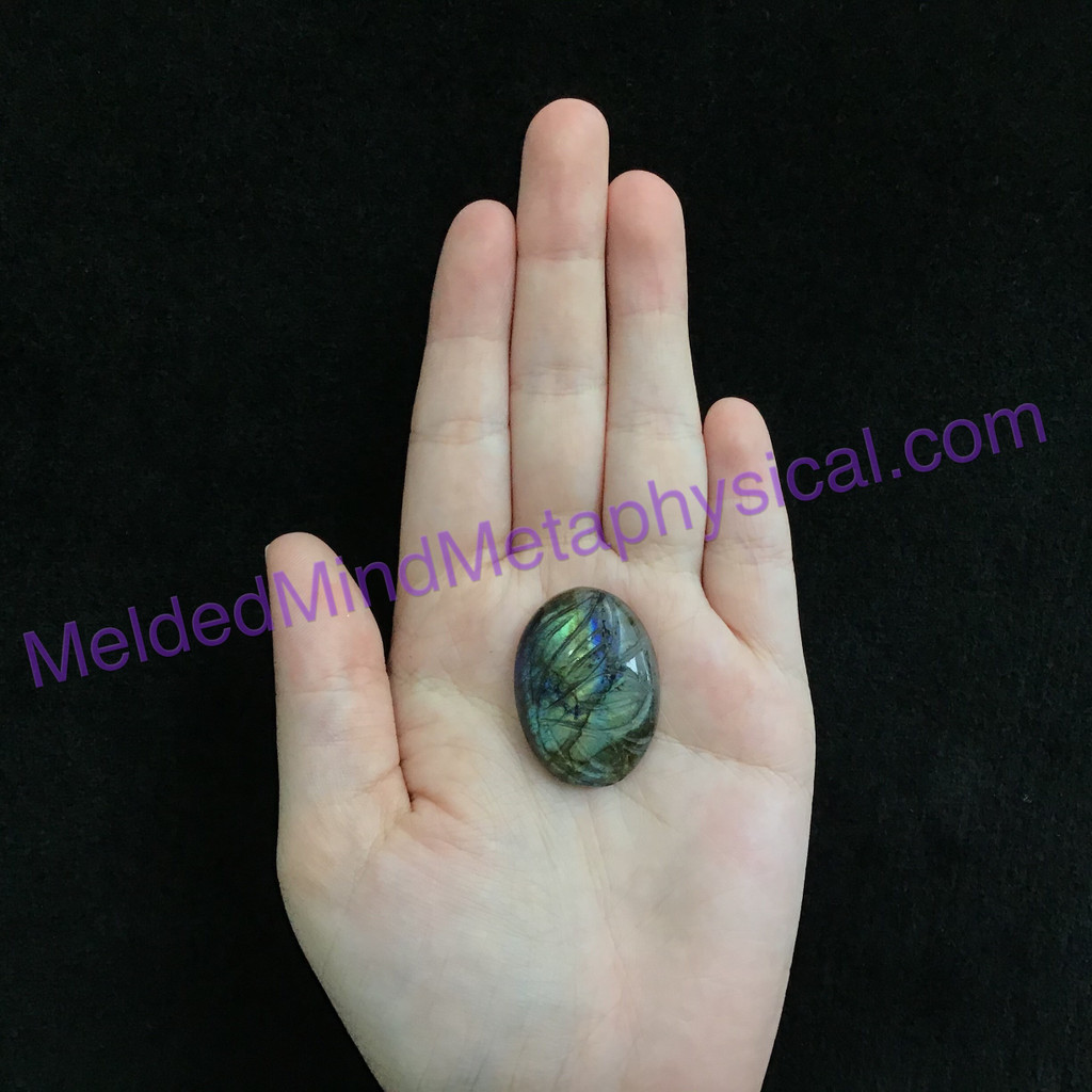 MeldedMind273 Carved Small Labradorite Cabochon 35mm Jewelry Wire Wrapping Holis