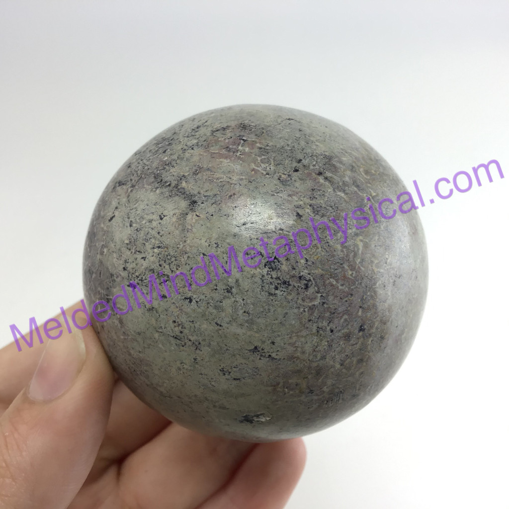 MeldedMind048 Madagascar Polished Dino Bone Sphere 56mm Prehistoric Dinosaur