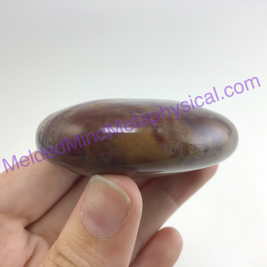 MeldedMind119 Agate Puffed Heart 54mm Metaphysical Healing Crystal