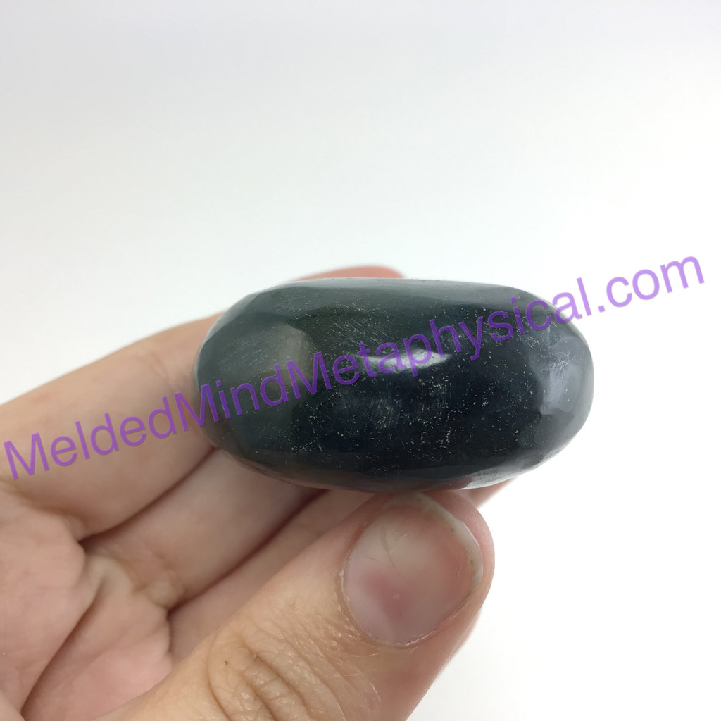 MeldedMind137 Moss Agate Palm Stone 57mm Abundance Metaphysical