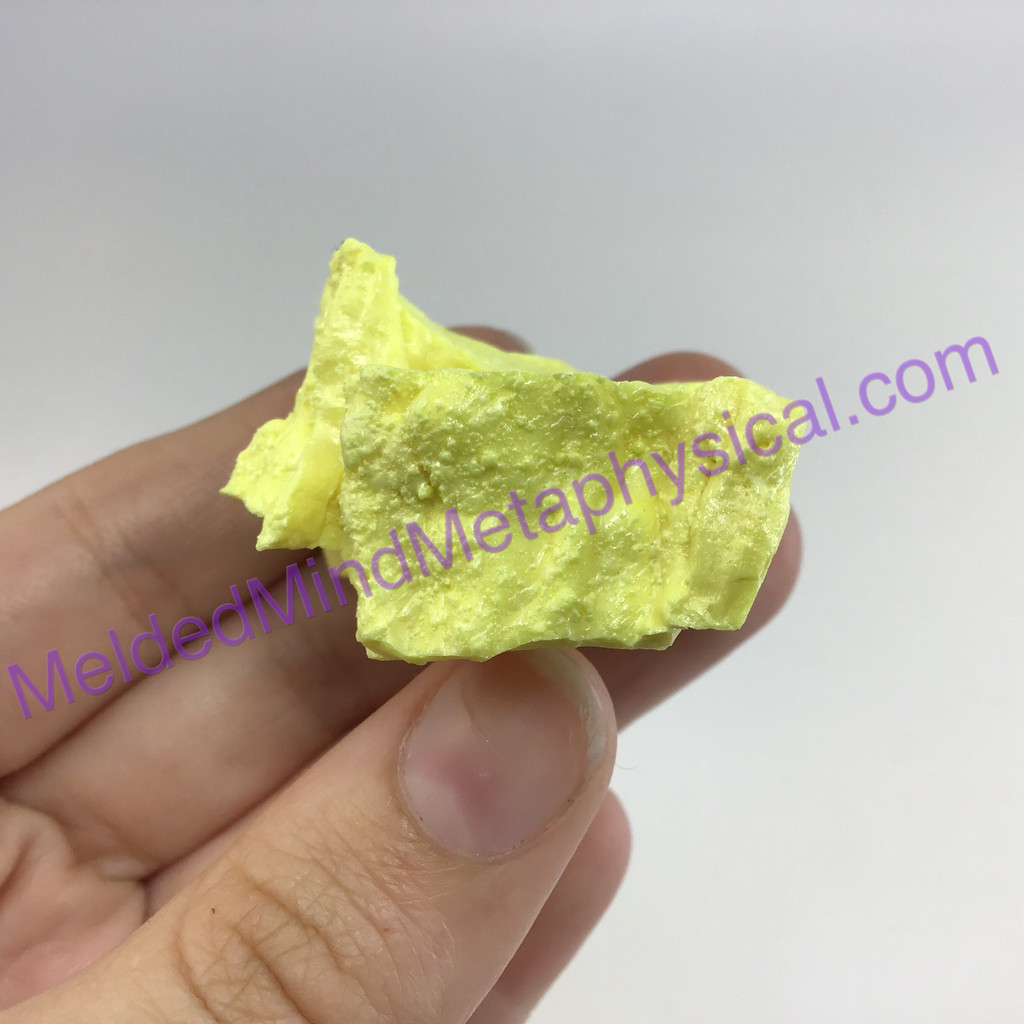 MeldedMind Louisiana Sulphur Sulfur Specimen 39mm Mineral Healing 349