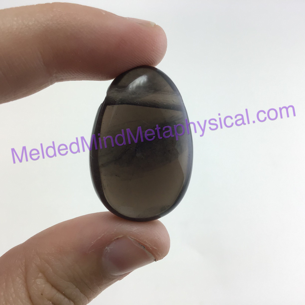 MeldedMind Smoky Quartz Crystal Focal Bead Pendant 29mm Stone of Protection Meta