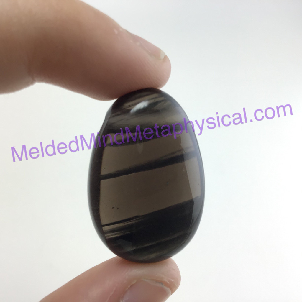 MeldedMind Smoky Quartz Crystal Focal Bead Pendant 30mm Stone of Protection Meta