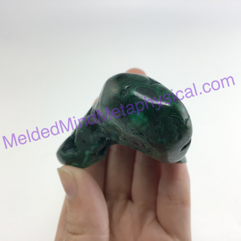 MeldedMind Polished Malachite Specimen Congo 82mm Natural Green Crystal 198