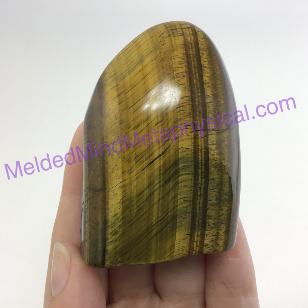 MeldedMind Polished Free Form Golden Tiger's Eye  Specimen 60mm Smooth Worry 075