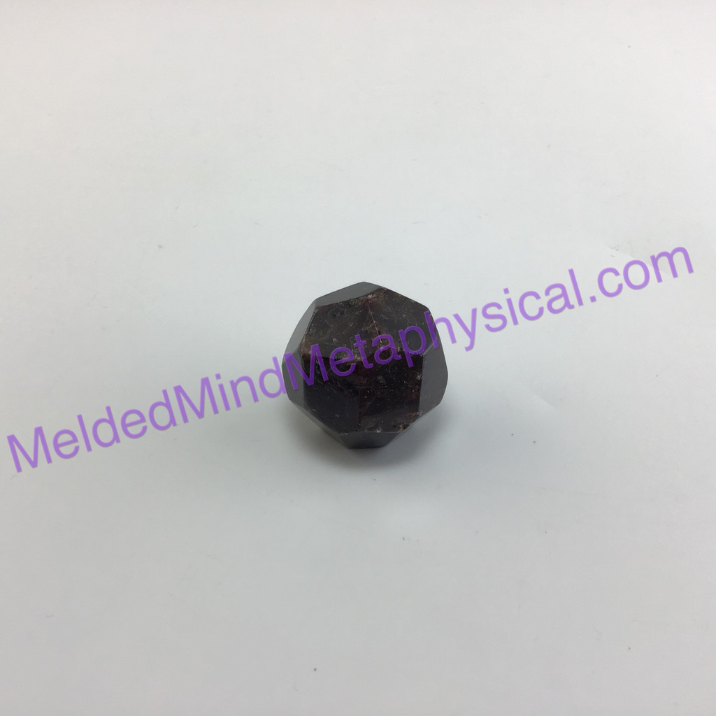MeledMind Polished Faceted Garnet Specimen 23mm Vibrant Healing Stone Metaphysical 289