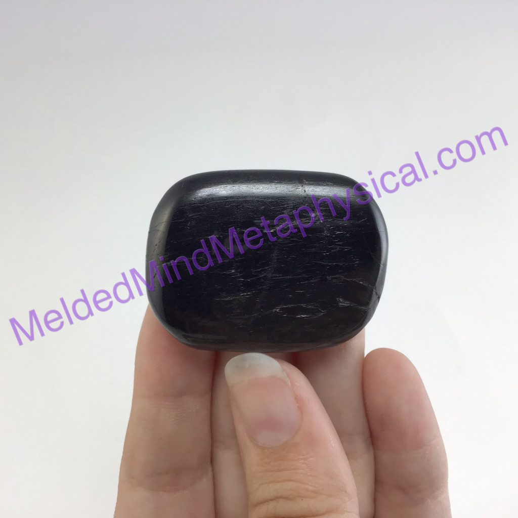 MeldedMind Hypersthene Palm Stone 1.56in 39.7mm Smooth Worry Metaphysical 180