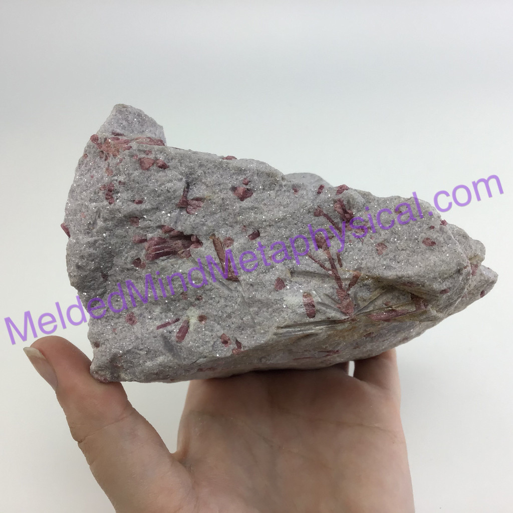 MeldedMind Pink Tourmaline in Matrix Specimen 4.34in 110mm Mineral Crystal Metap