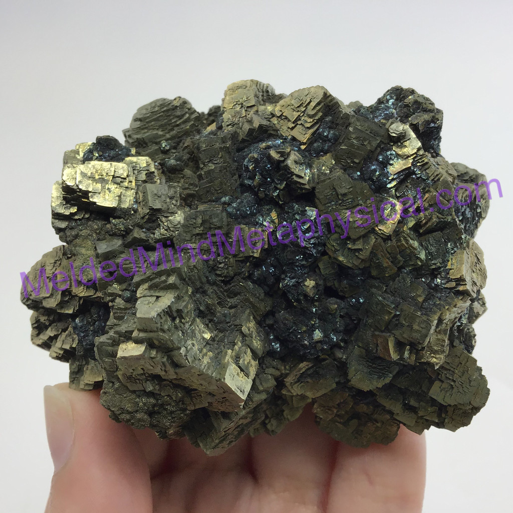 MeldedMind Pyrite & Magnatite Rough Specimen 2.85 in 72mm Balancing Chakra 268