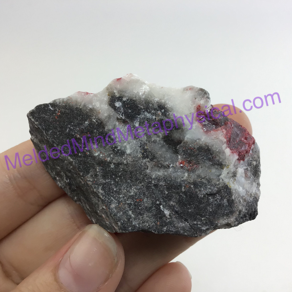 MeldedMind Natural Dolomite & Cinnabar Specimen 2.02in 51mm Guizhou China 113