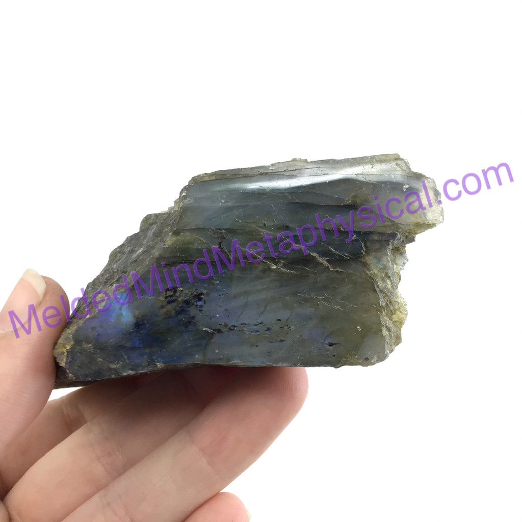 MeldedMind Double Flash Labradorite Specimen 3.70in 94mm One Side Polished 193