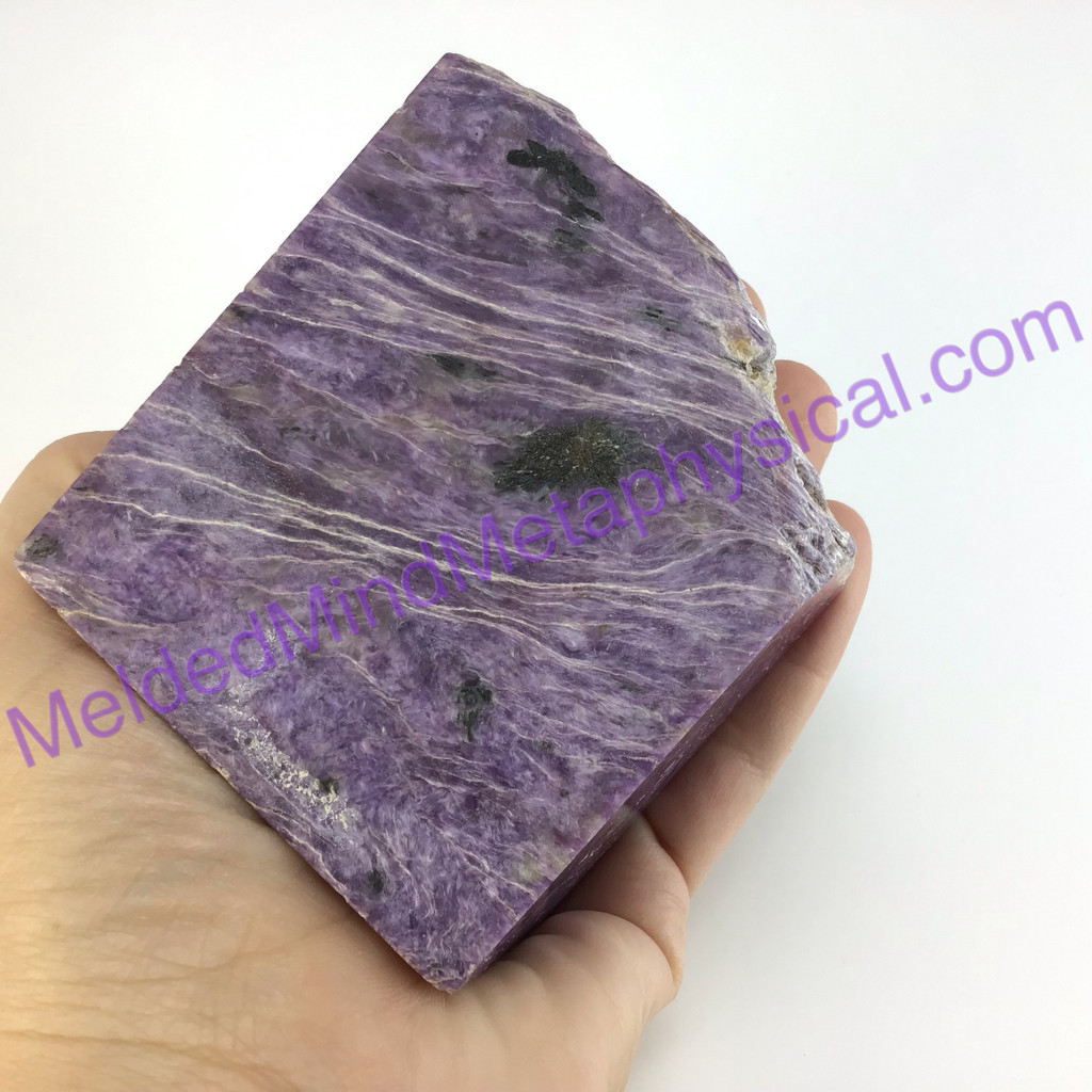 MeldedMind Natural Rough Charoite Specimen 3.20 Inches 1lb Transformation 751