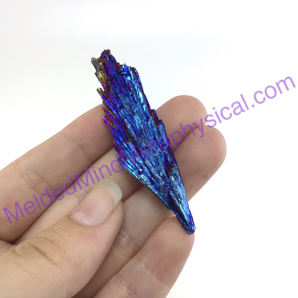 MeldedMind Titanium Coated Kyanite Blade 2.31in 58mm Rainbow Specimen 634