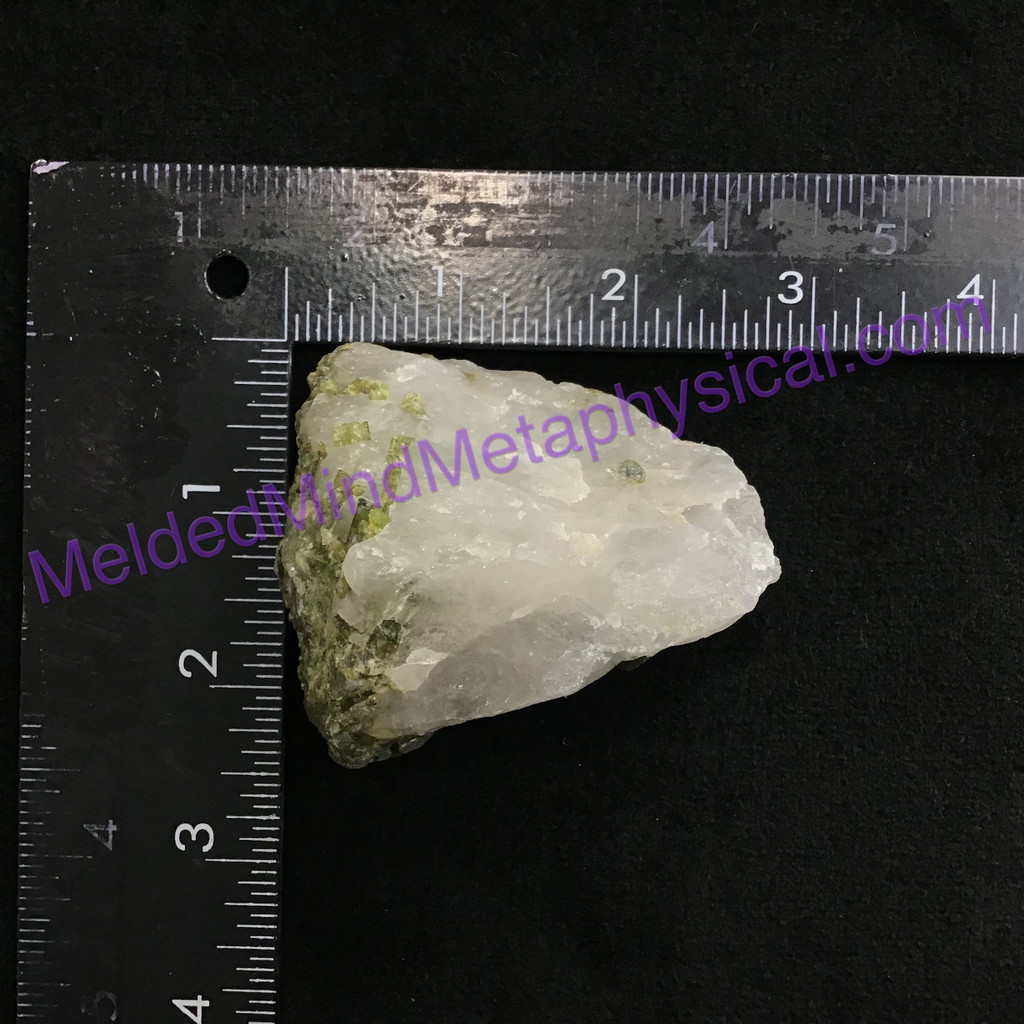 MeldedMind Green Tourmaline in Quartz 2.66in 67mm Natural Stone Crystal 097