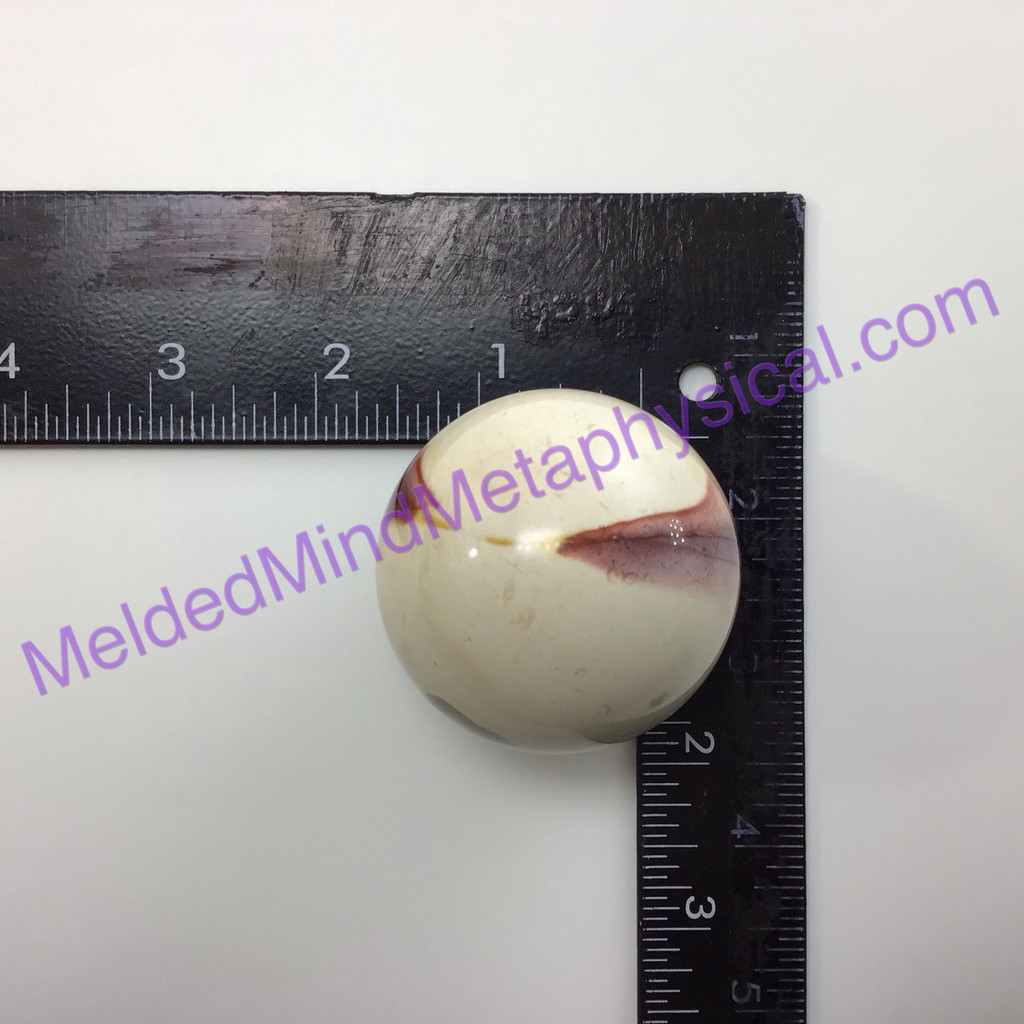 MeldedMind Polished Mookaite Mookite Jasper Sphere 1.96in 50mm Emotional Calm237