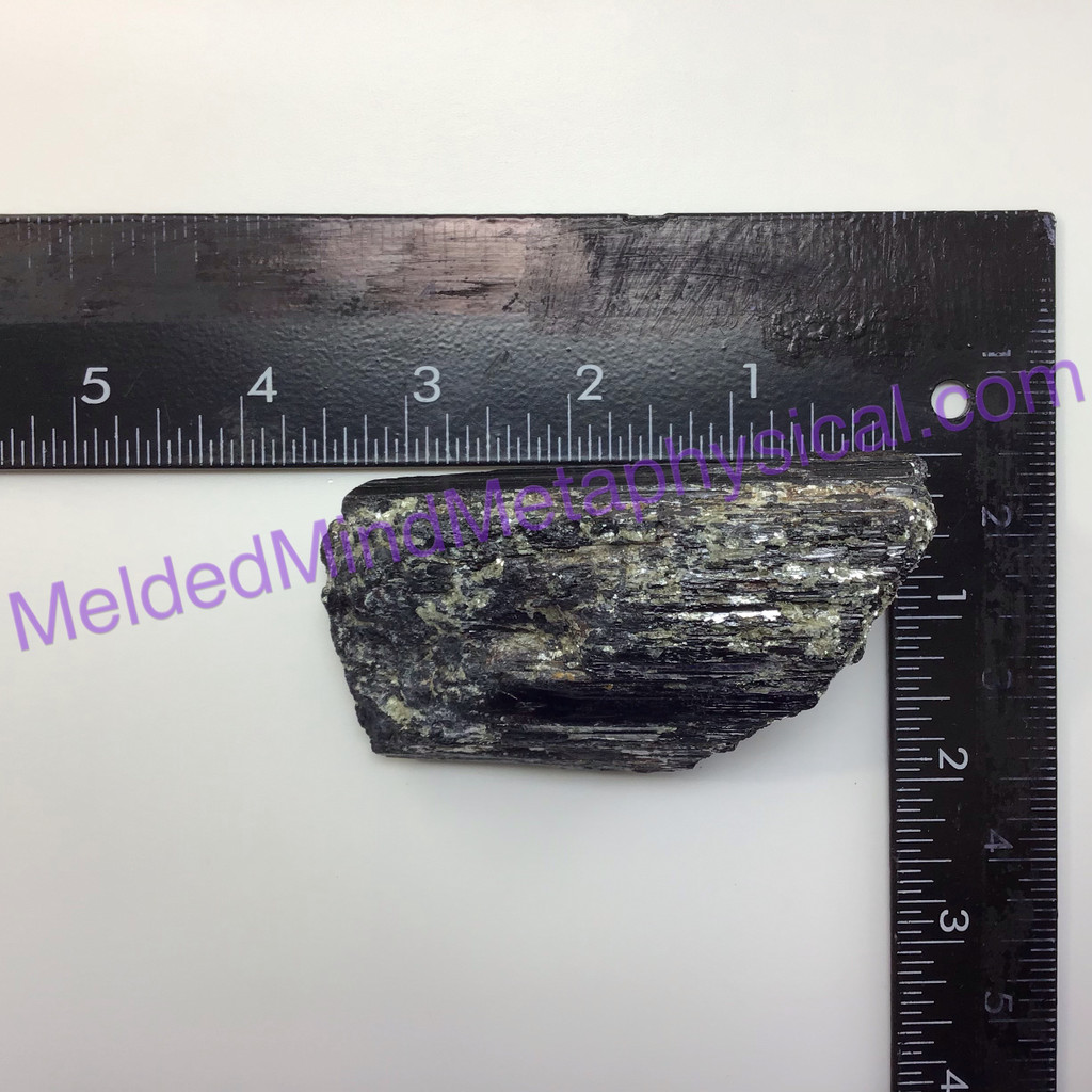 MeldedMind Black Rough Tourmaline Specimen 3.16in Grounding Energy 531