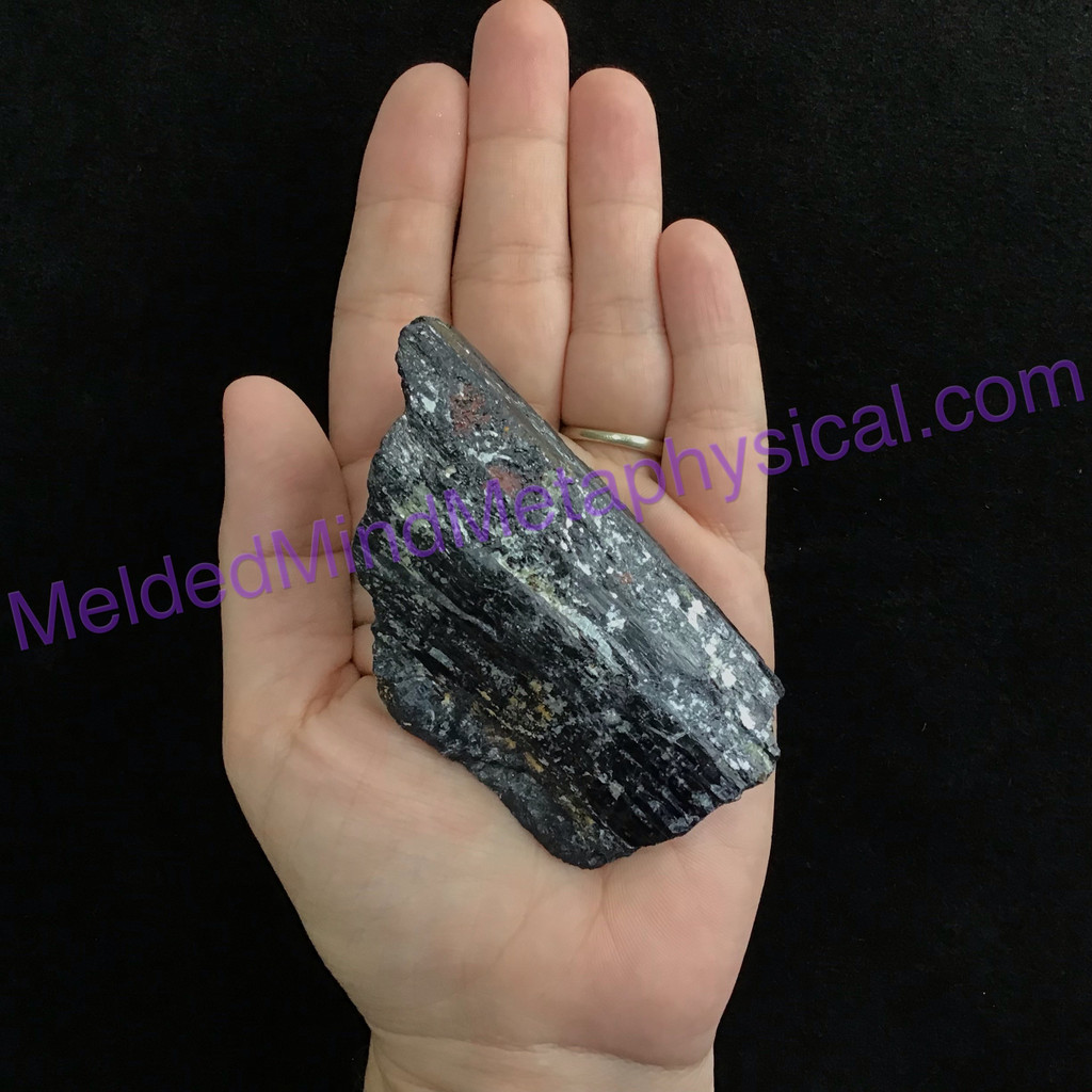 MeldedMind Black Rough Tourmaline Specimen 3.16in Grounding Energy 531