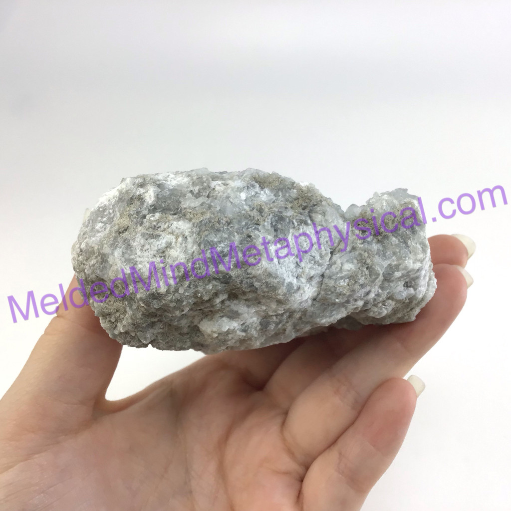 MeldedMind Raw Celestite Cluster Specimen 3.98in Natural Blue Crystal 527