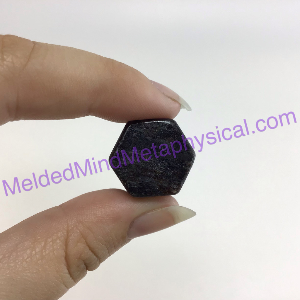 MeldedMind Arfvedsonite Obelisk 2.37in Crystal Black Amphibole 112