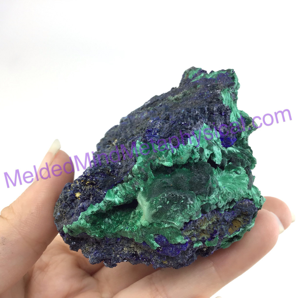 MeldedMind Azurite Malachite Cluster Specimen 2.73in Rough Natural Crystal 124