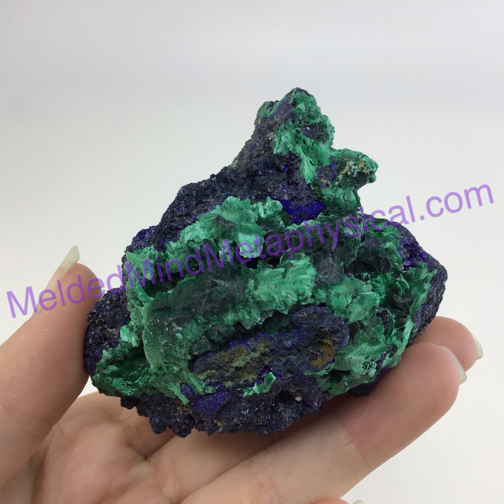 MeldedMind Azurite Malachite Cluster Specimen 2.73in Rough Natural Crystal 124