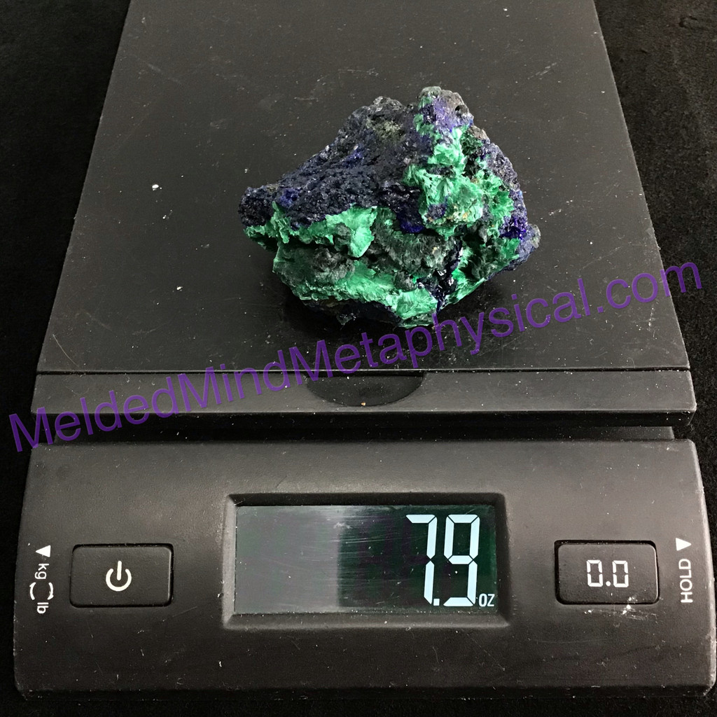 MeldedMind Azurite Malachite Cluster Specimen 2.73in Rough Natural Crystal 124