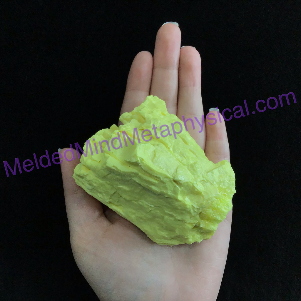 MeldedMind Louisiana Sulphur Sulfur Specimen 3.26in Yellow Mineral Healing 174