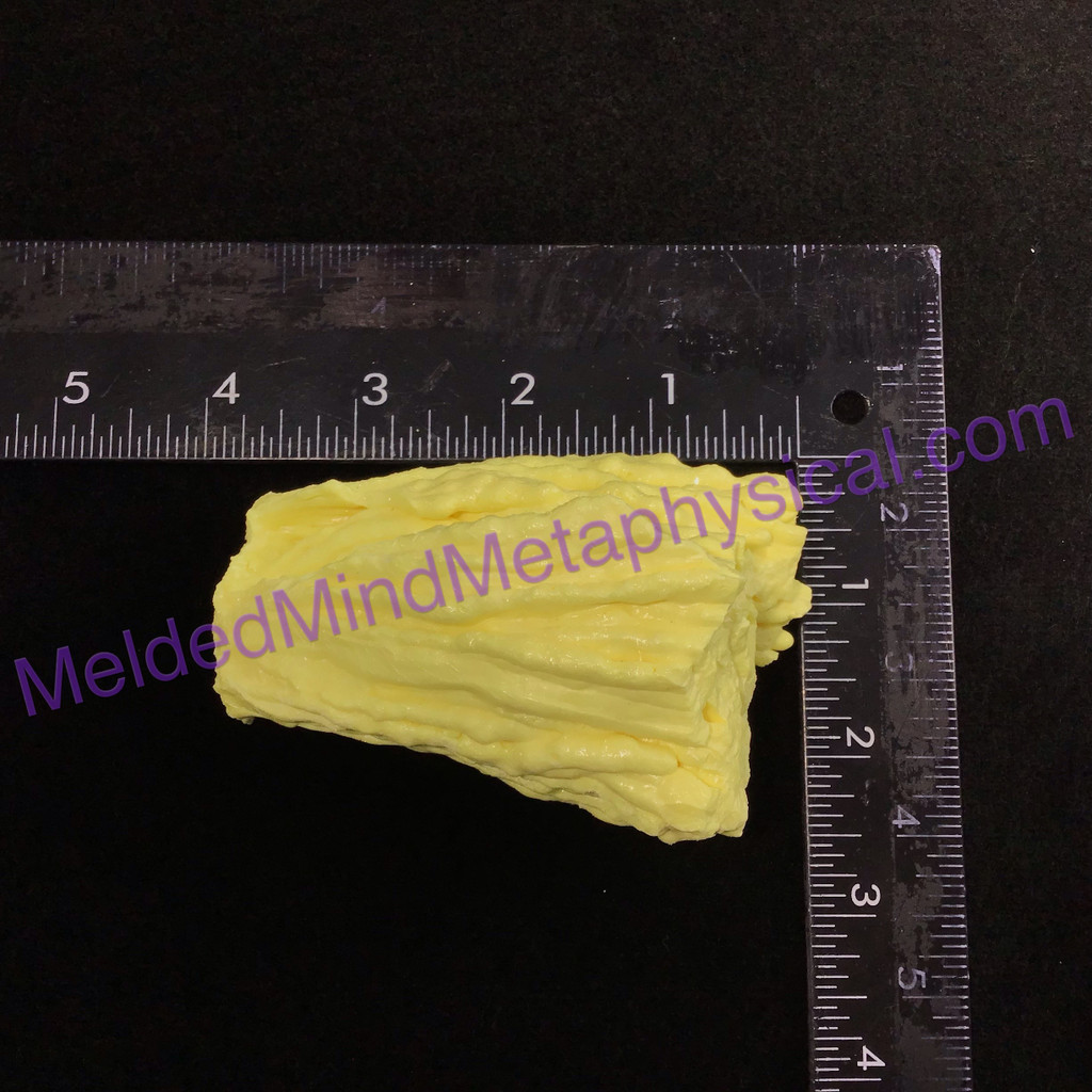 MeldedMind Louisiana Sulphur Sulfur Specimen 3.72in Yellow Mineral Healing 175