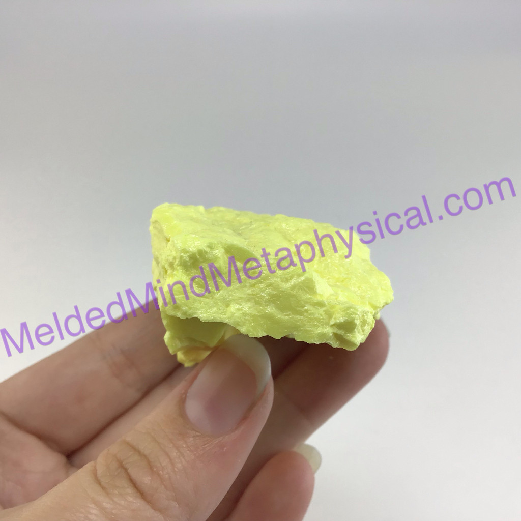 MeldedMind Louisiana Sulphur Sulfur Specimen 2.14in Yellow Mineral Healing 169