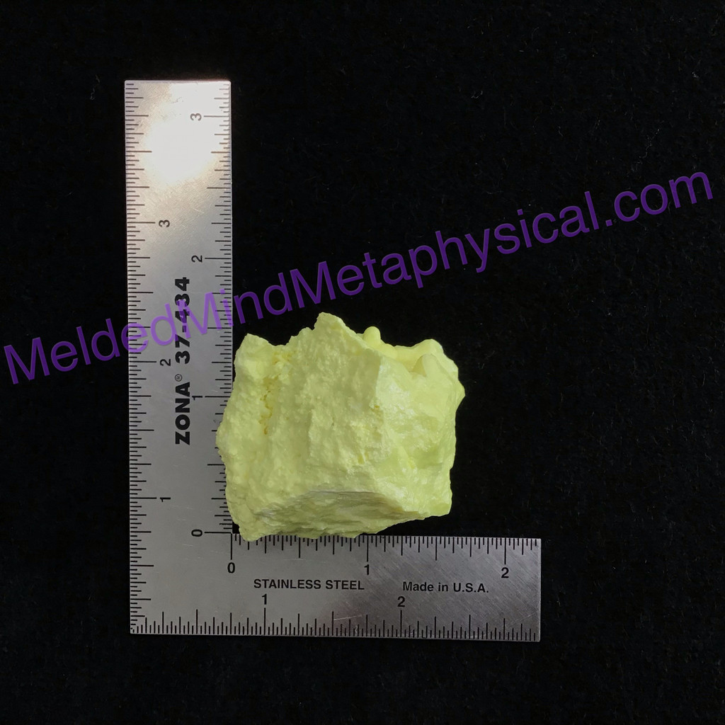 MeldedMind Louisiana Sulphur Sulfur Specimen 1.70in Yellow Mineral Healing 164