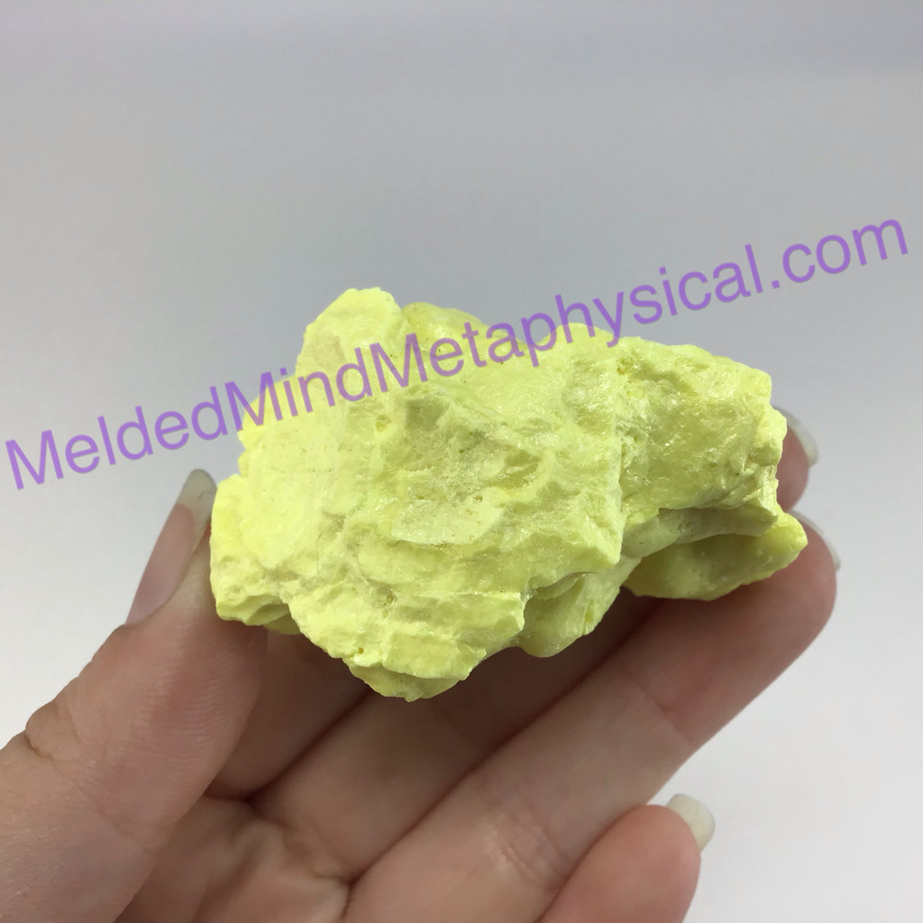 MeldedMind Louisiana Sulphur Sulfur Specimen 1.89in Yellow Mineral Healing 167