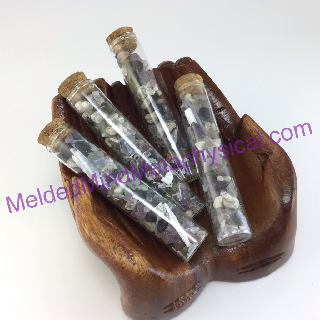 MeldedMind Enhancing Psychic Abilities Crystal Chips Custom Wand Vial Intention 