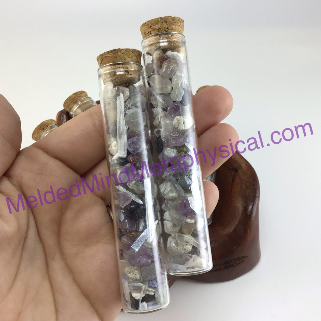 MeldedMind Enhancing Psychic Abilities Crystal Chips Custom Wand Vial Intention 