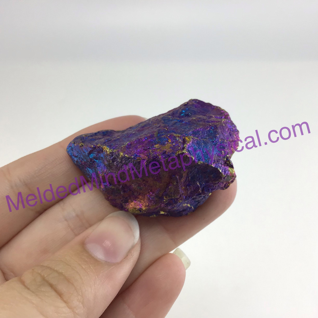 MeldedMind Rainbow Chalcopyrite Rough Specimen ~45mm Stone of Power Mineral 192