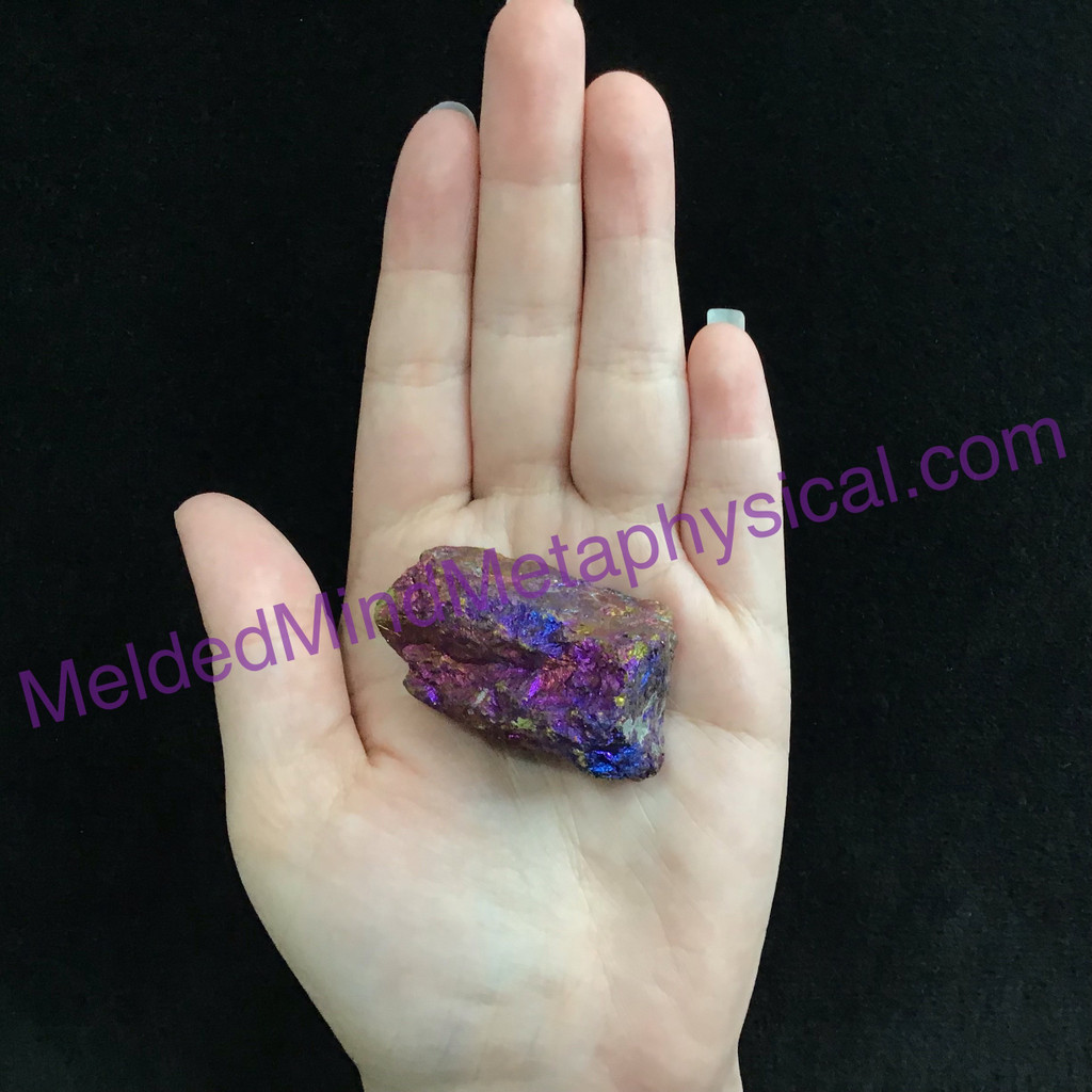 MeldedMind Rainbow Chalcopyrite Rough Specimen ~48mm Stone of Power Mineral 200