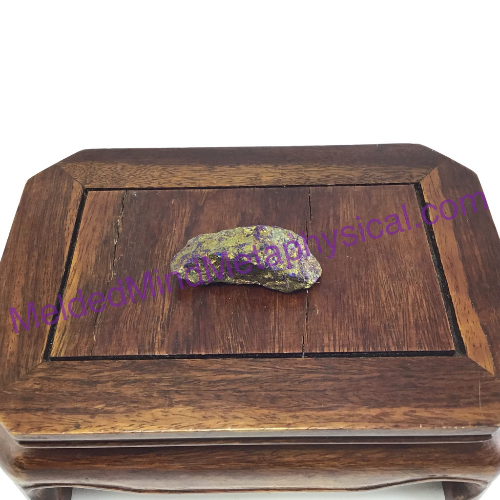 MeldedMind Rainbow Chalcopyrite Rough Specimen ~48mm Stone of Power Mineral 202