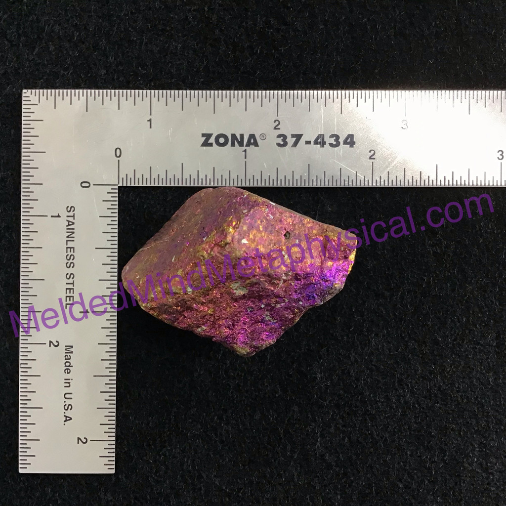 MeldedMind Rainbow Chalcopyrite Rough Specimen ~46mm Stone of Power Mineral 203