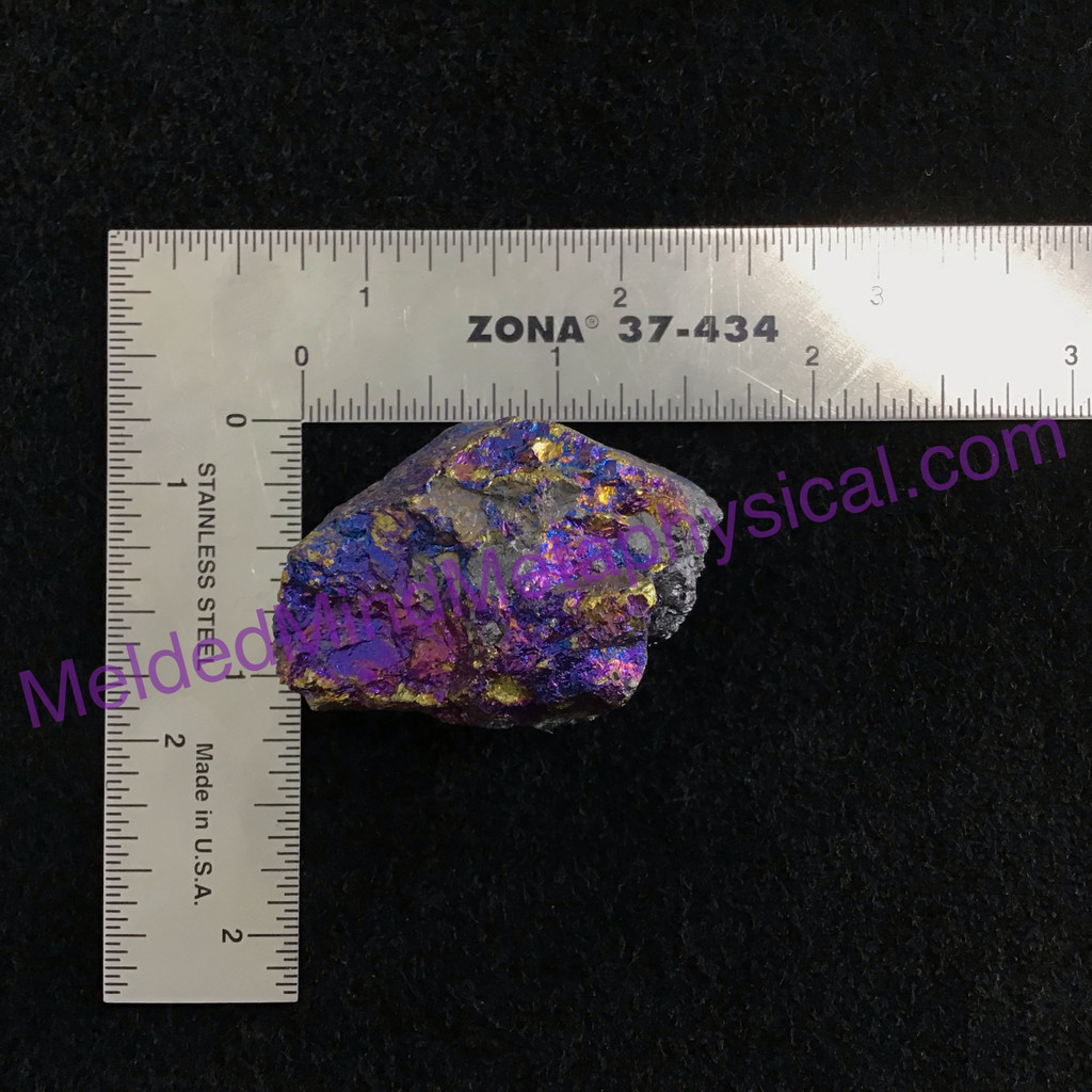 MeldedMind Rainbow Chalcopyrite Rough Specimen ~43mm Stone of Power Mineral 207