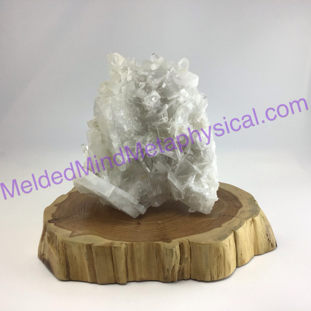 MeldedMind Unique Tabular Clear Quartz Cluster 5.39in Natural 730