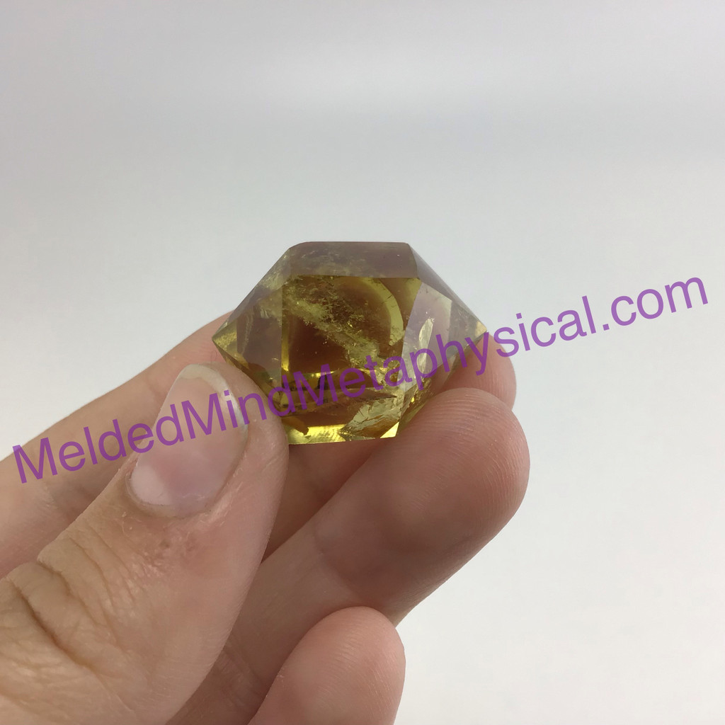 MeldedMind Double Terminated Citrine 1.02in Natural Yellow Crystal Point 026