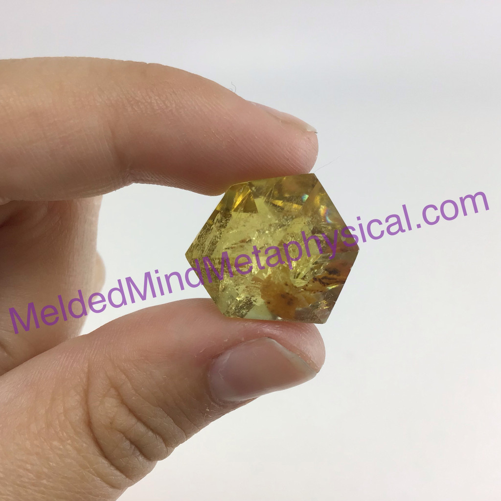 MeldedMind Double Terminated Citrine 1.02in Natural Yellow Crystal Point 026