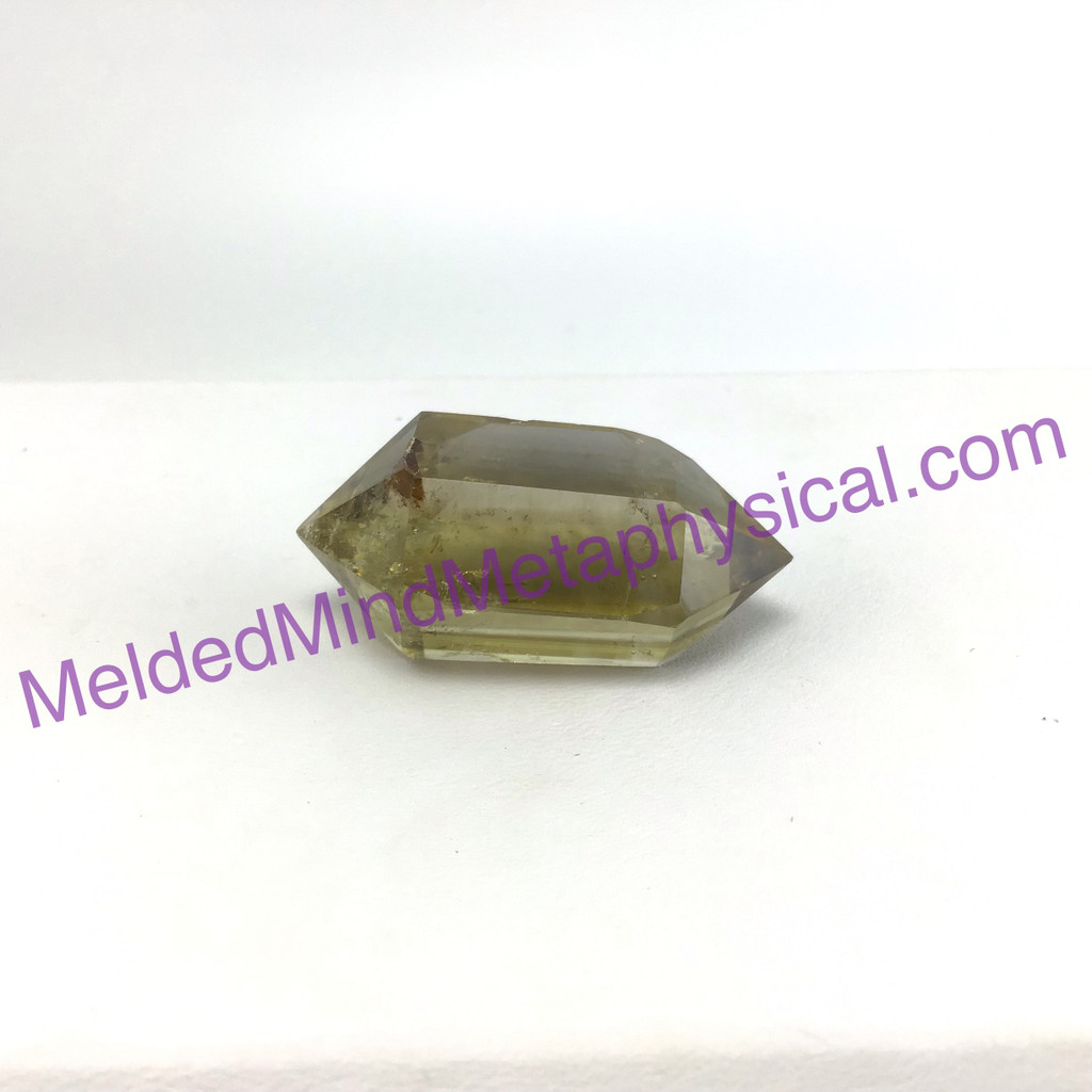 MeldedMind Double Terminated Citrine 1.40in Natural Yellow Crystal Point 028